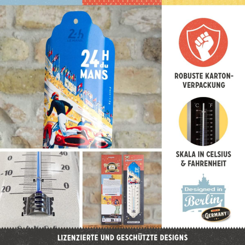 Termometru 24h Le Mans Racing Afis Albastru [2]