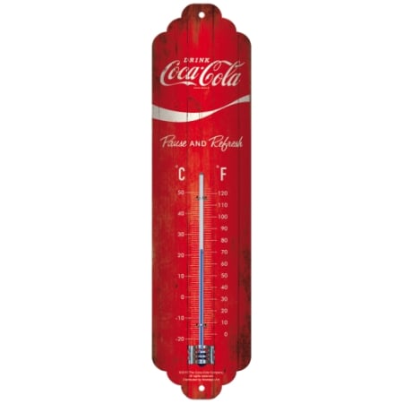 TERMOMETRE - Termometru Coca-Cola Logo Red - Sigla Rosie