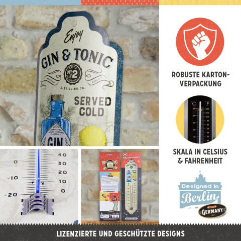 Termometru Gin & Tonic Served Cold - Gin Tonic - Servit rece [2]