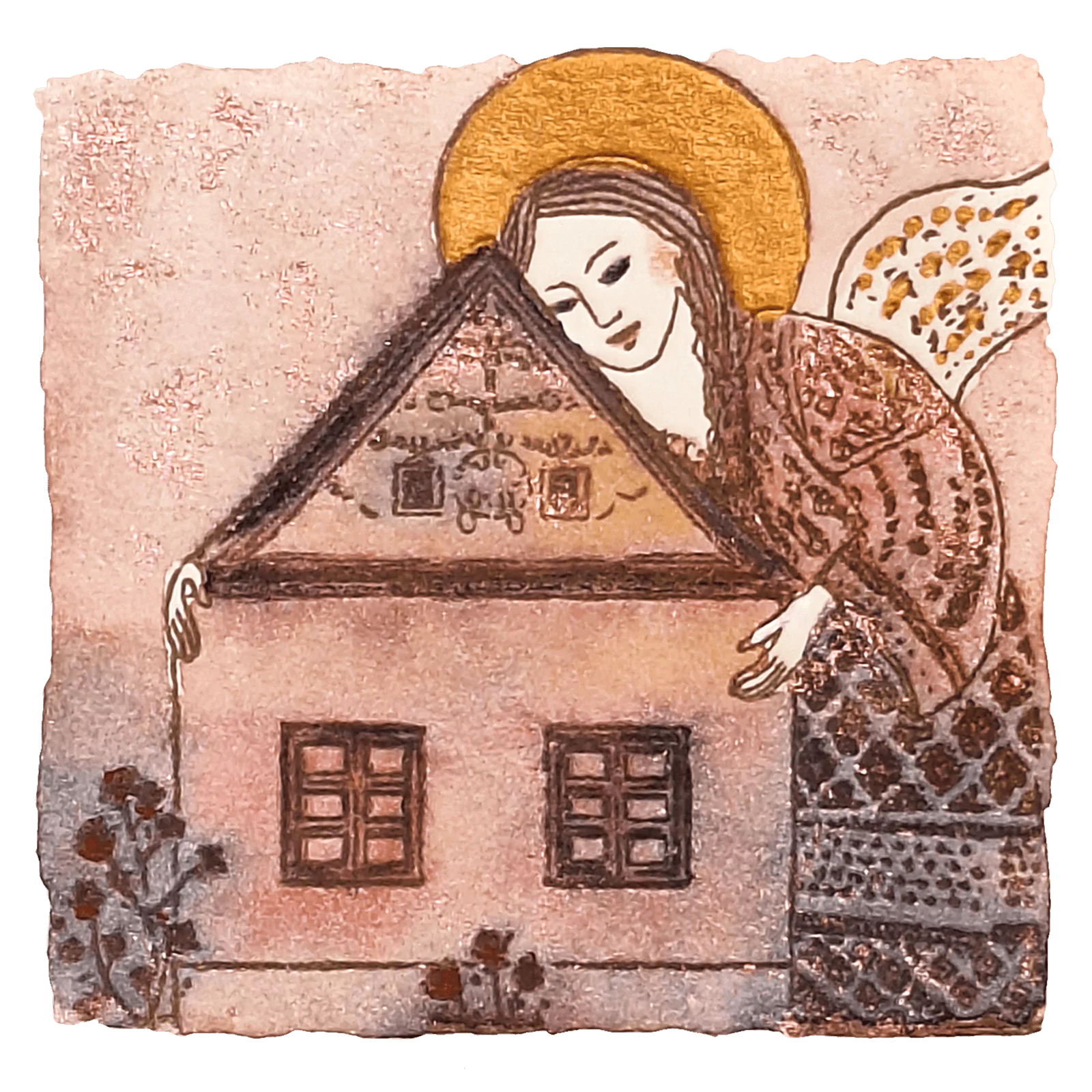 Ilustrație cu Îngerul Casei