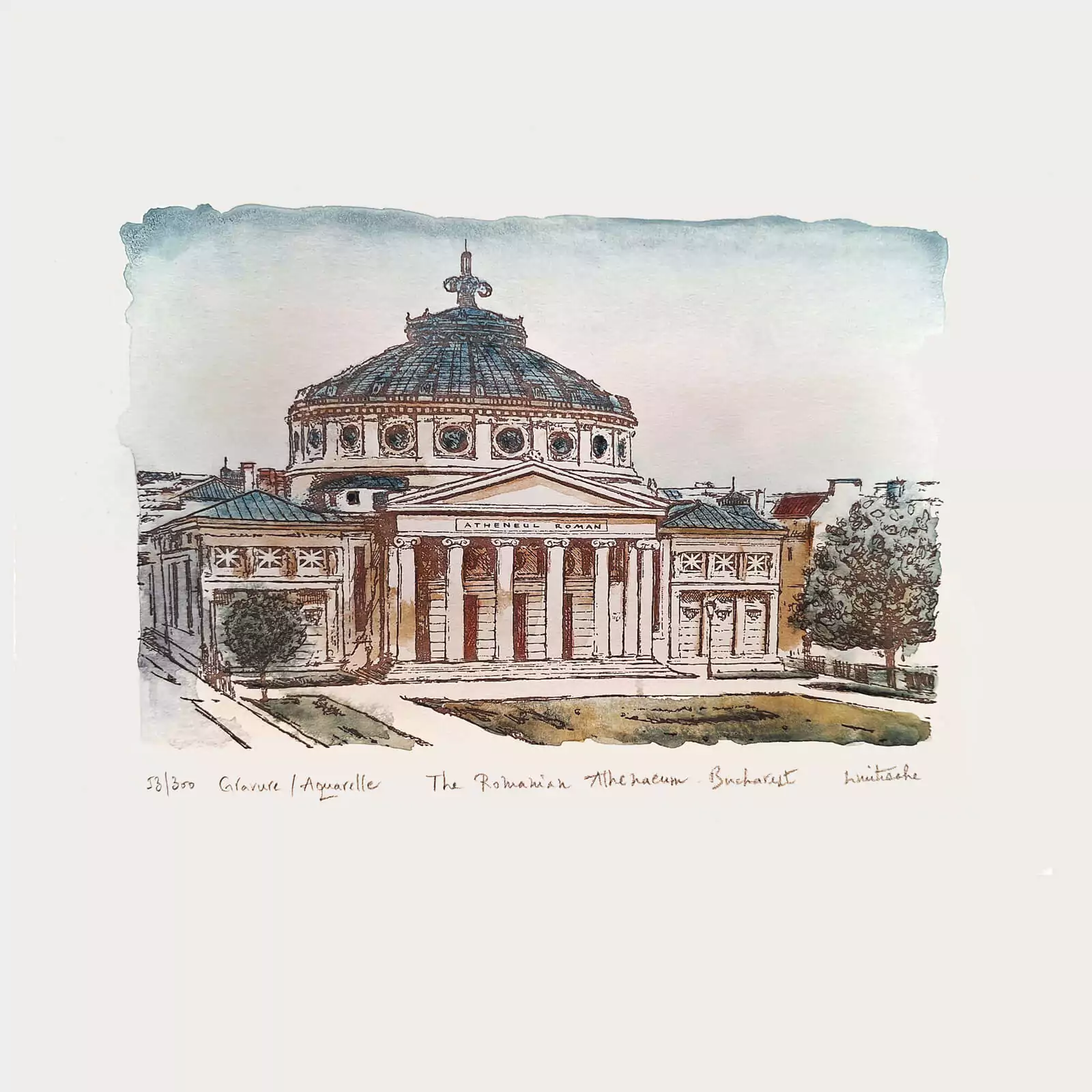 Ateneul Român București - gravură [2]