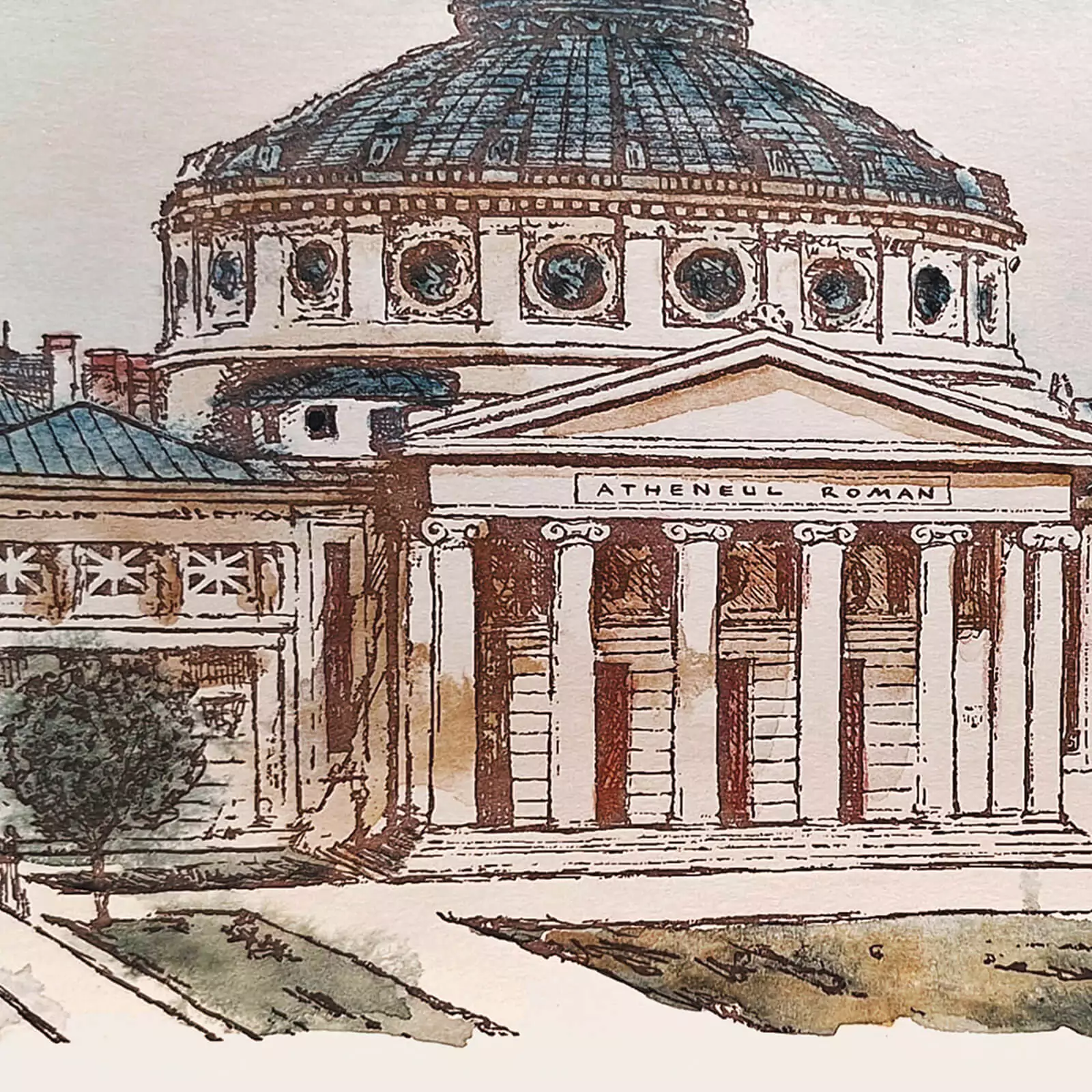 Ateneul Român București - gravură [3]