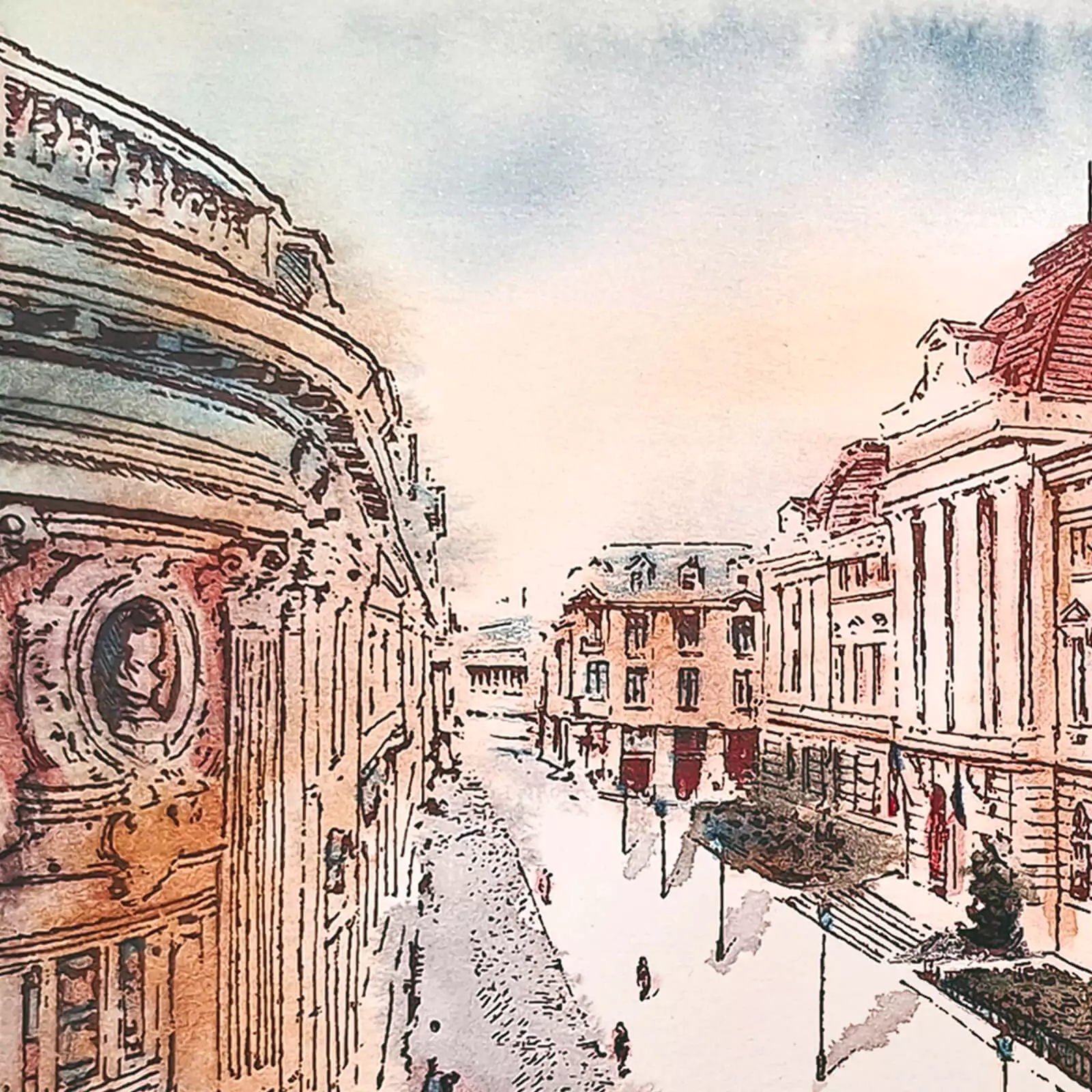 Banca Națională - gravură [3]