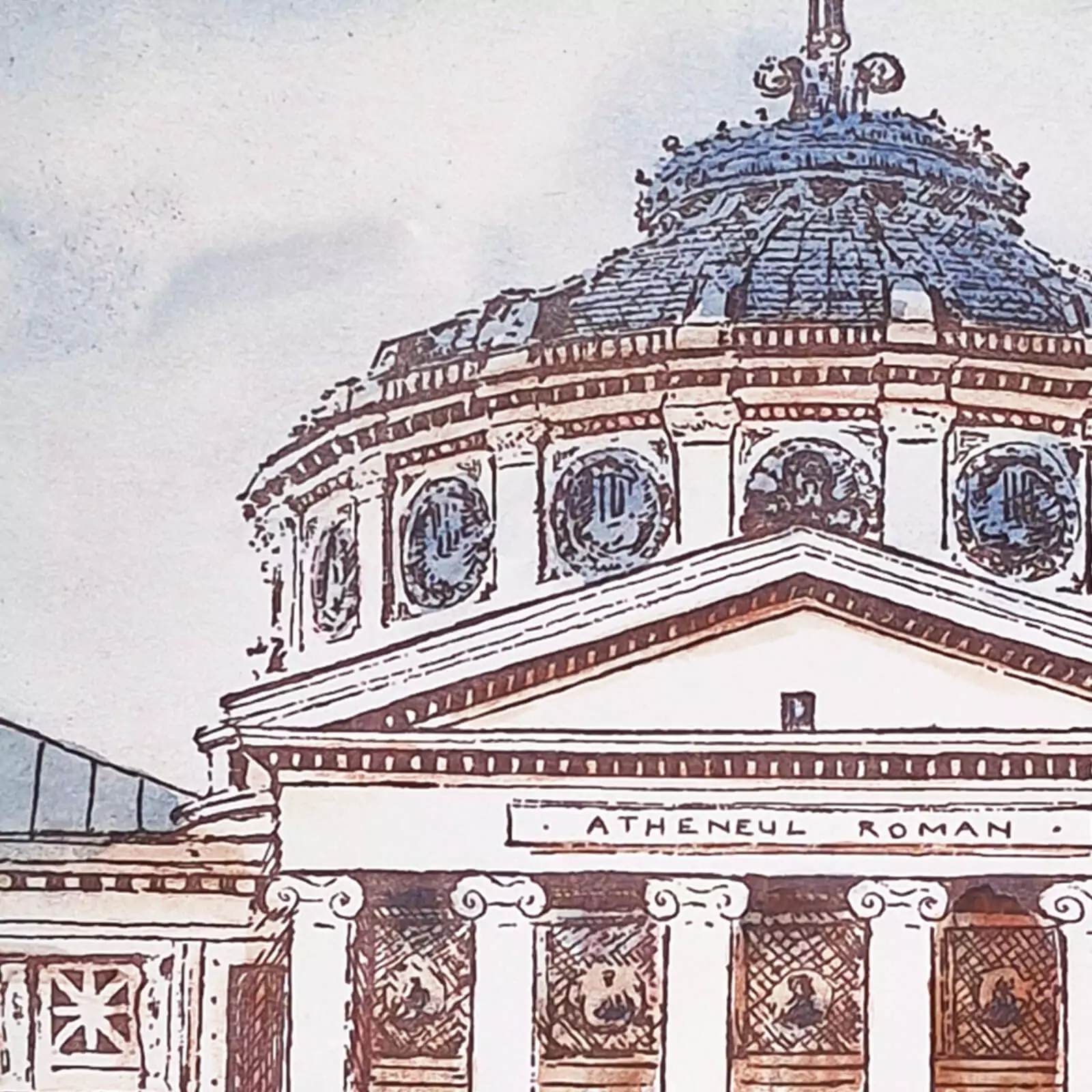Ateneul Român - gravură [3]