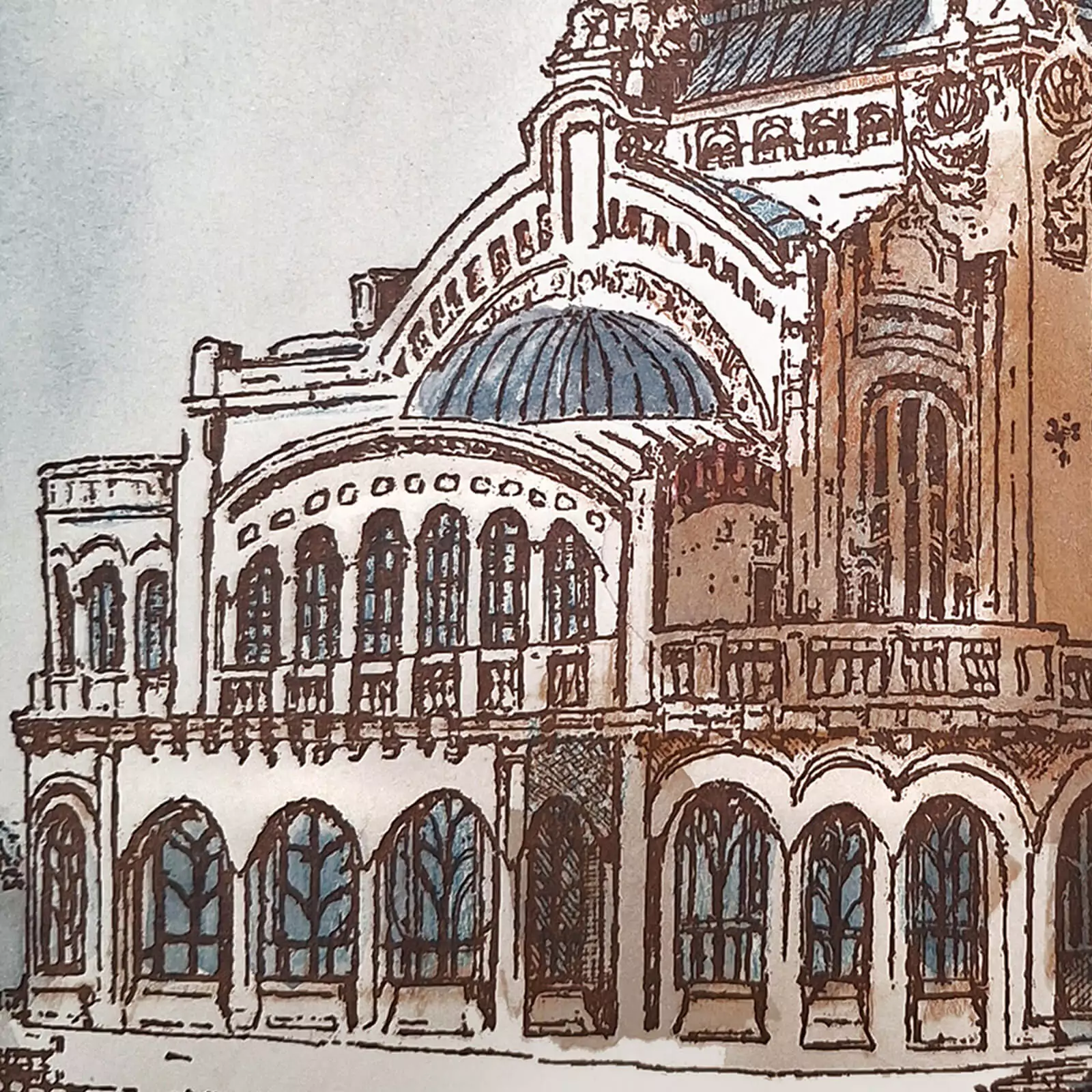Casino Constanța - gravură [4]