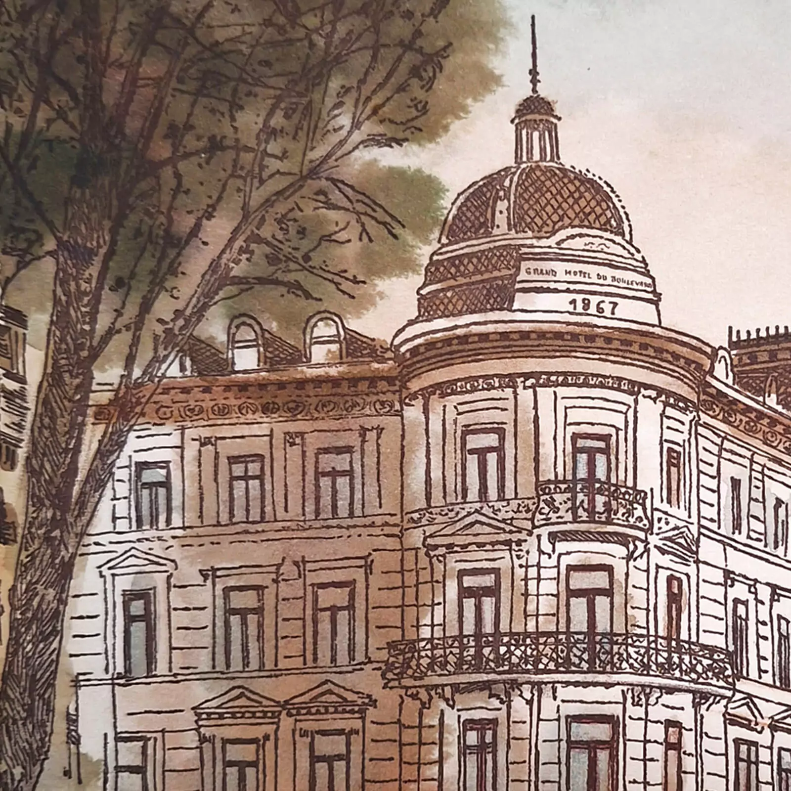 Grand Hotel du Boulevard - gravură [3]