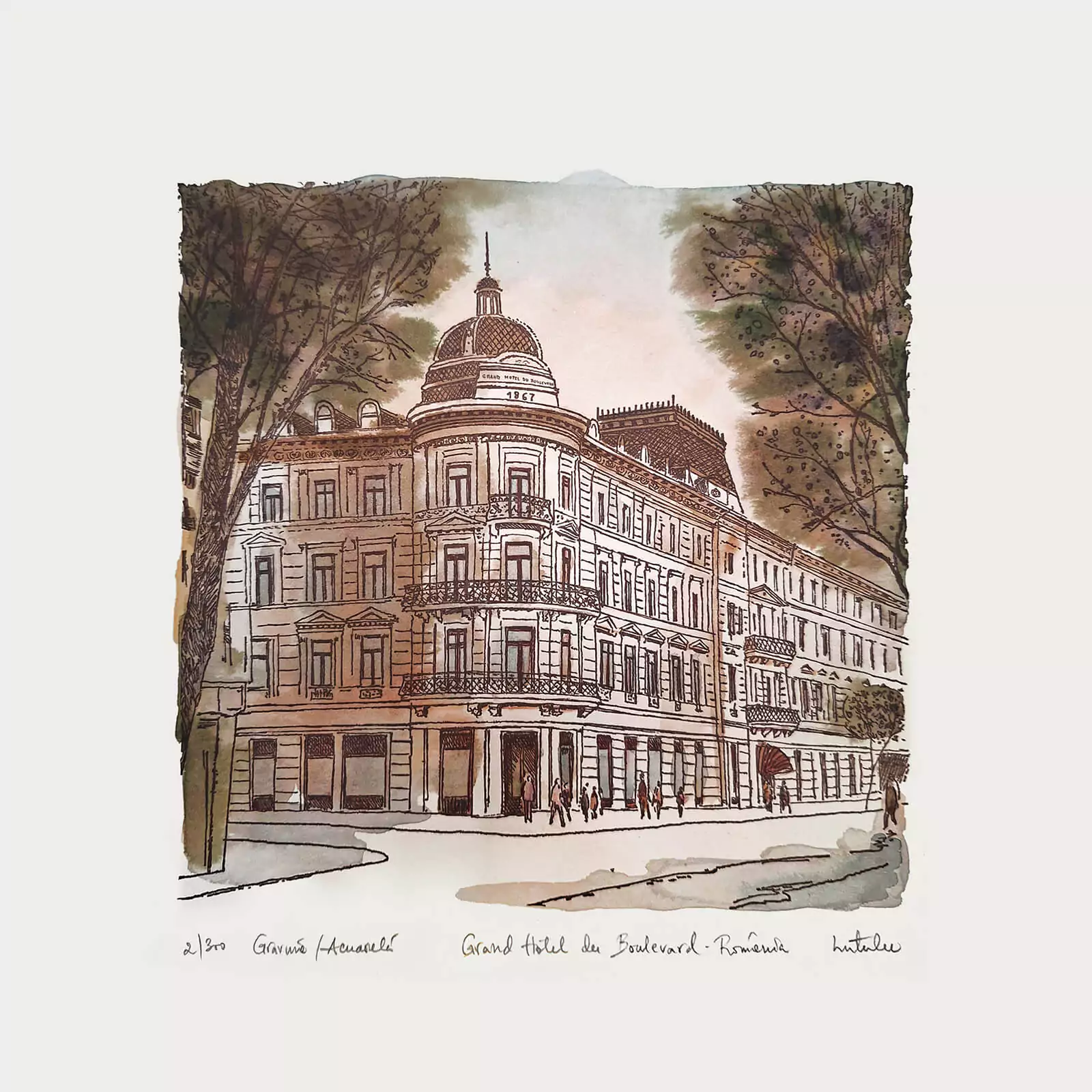 Grand Hotel du Boulevard - gravură [2]