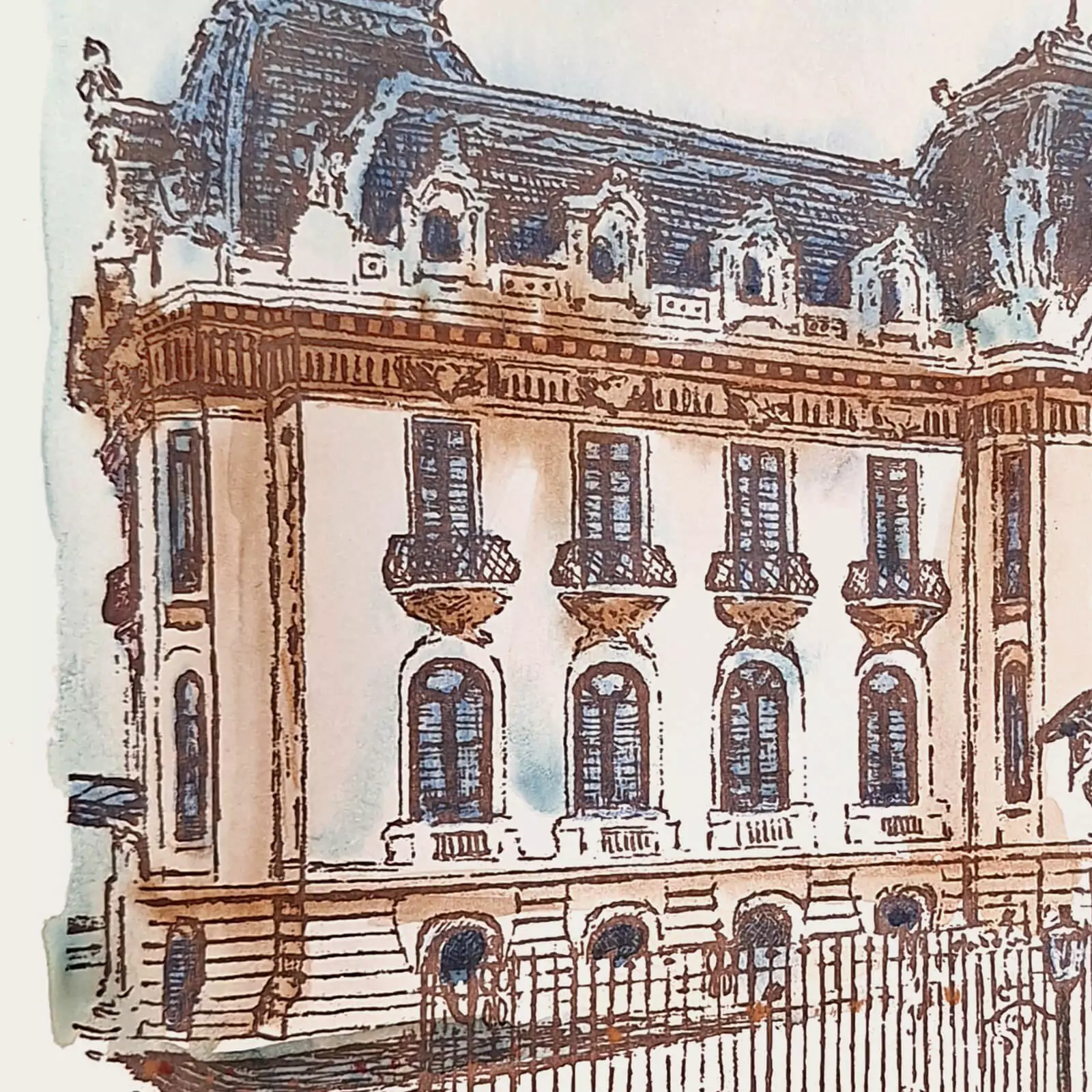 Gravură Muzeul George Enescu [3]