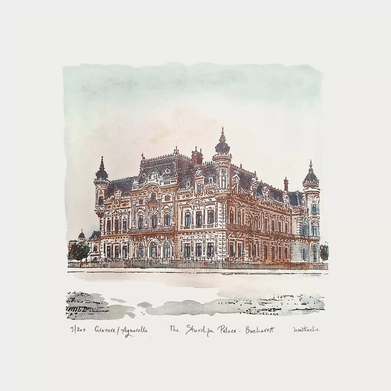 Gravură Palatul Sturdza [2]
