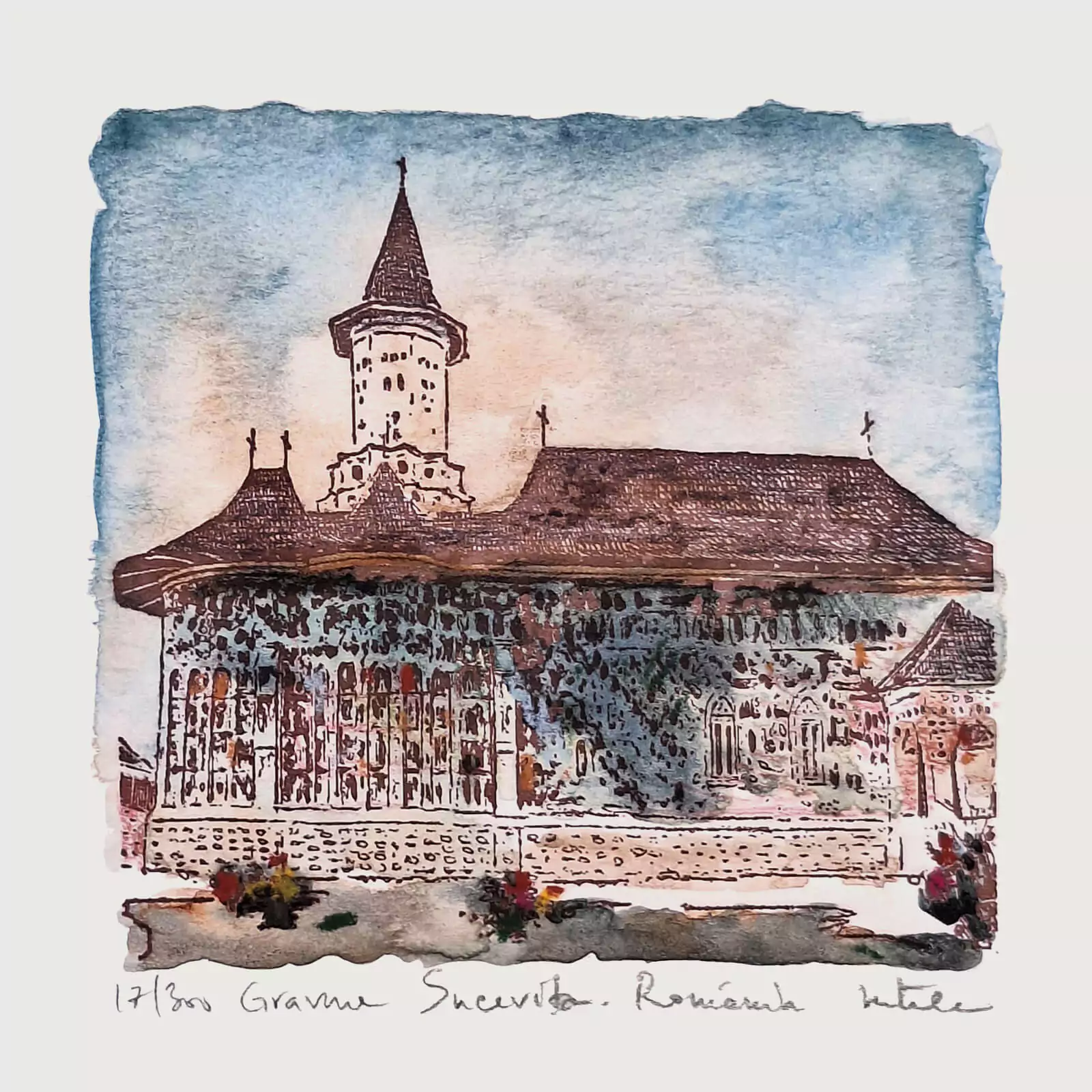 Gravură Sucevița România [2]
