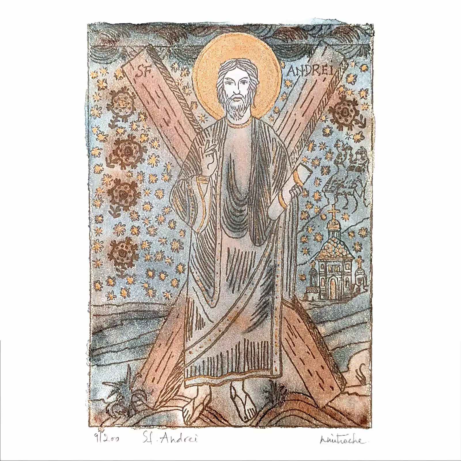 Icoană ortodoxă Sfântul Andrei [2]