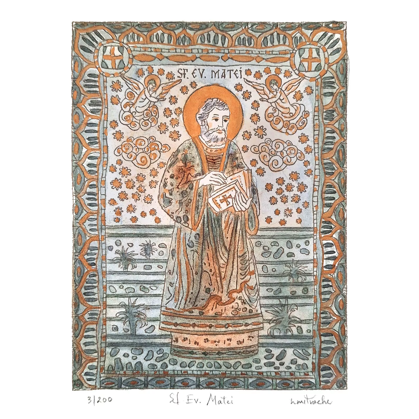 Icoană ortodoxă Sfântul Matei [2]