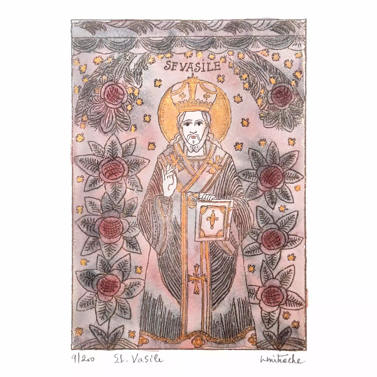 Icoană ortodoxă Sfântul Vasile [2]