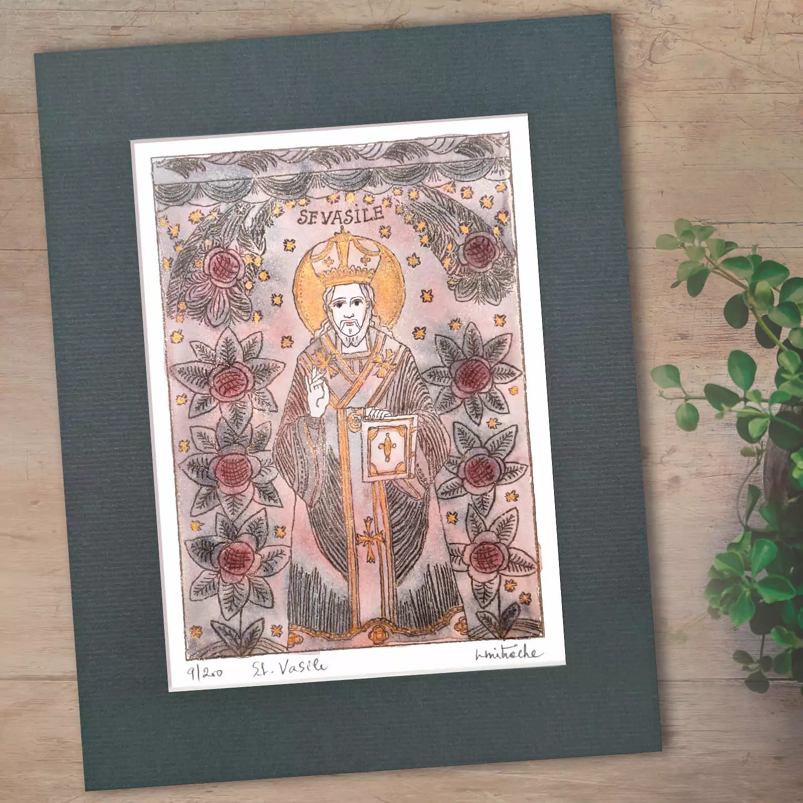 Icoană ortodoxă Sfântul Vasile [4]