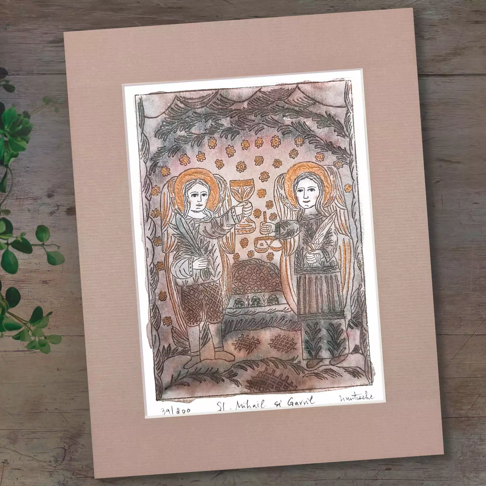 Icoană ortodoxă Sfinții Mihail și Gavril [4]