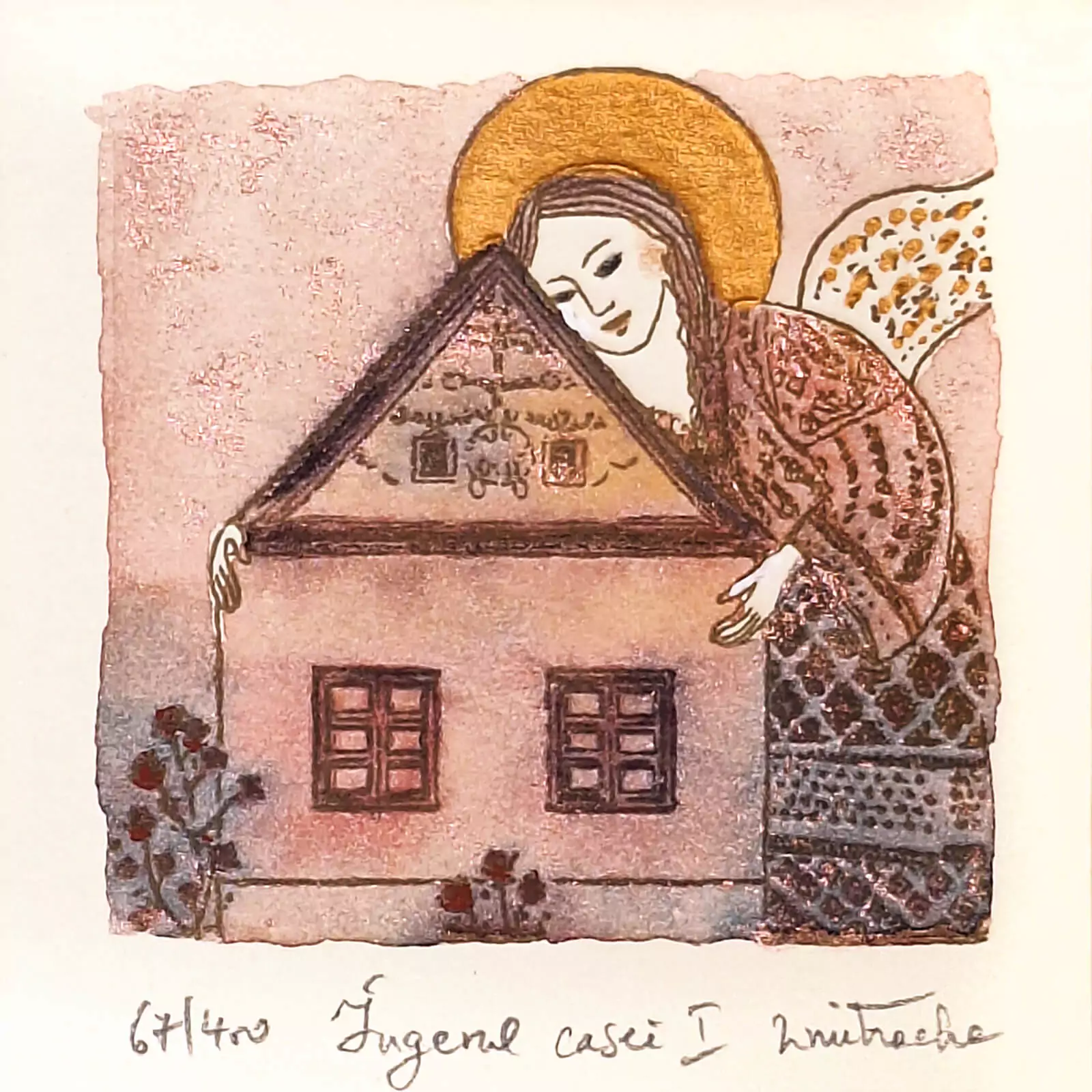 Îngerul Casei I - gravură [3]