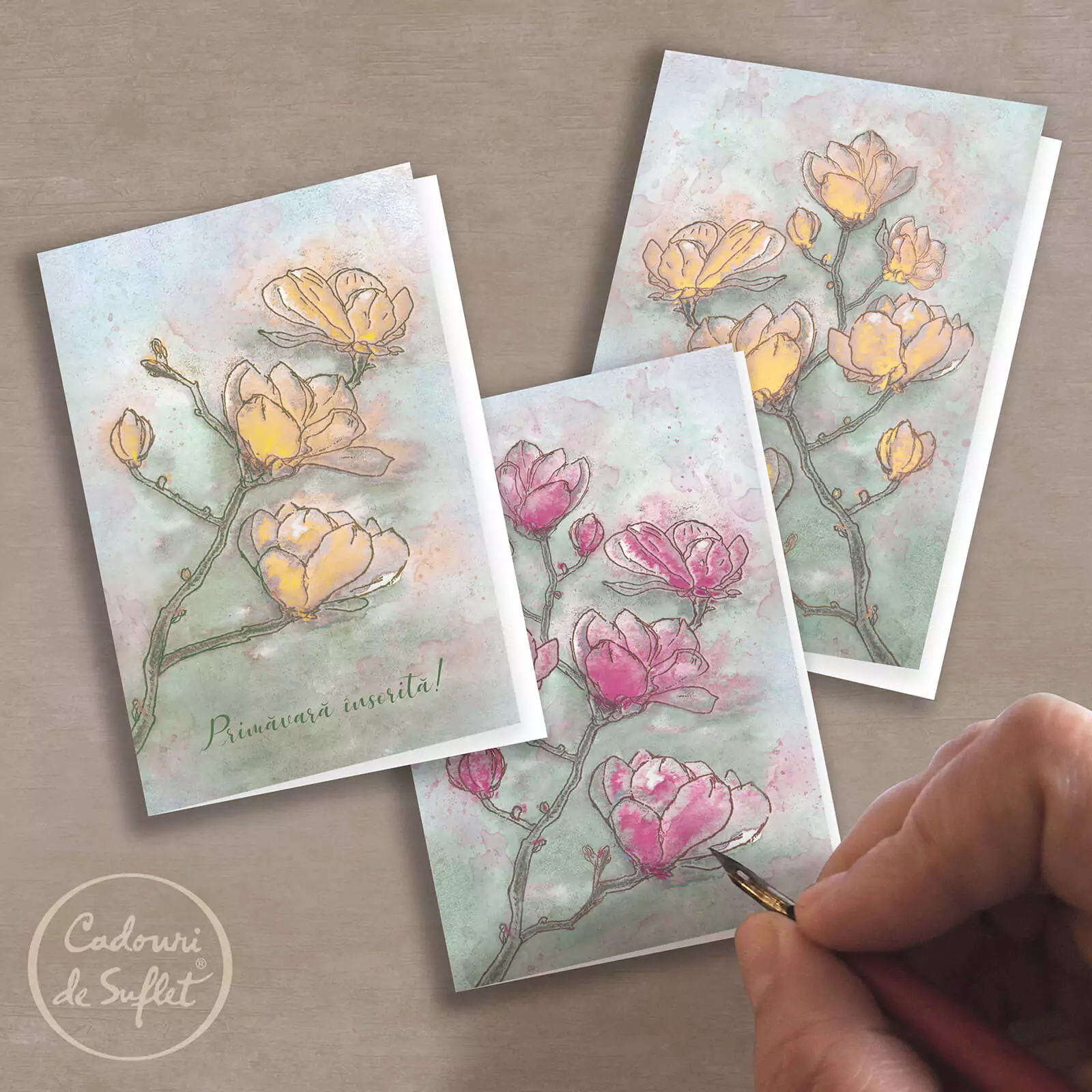 Felicitări - Felicitări cu Magnolii