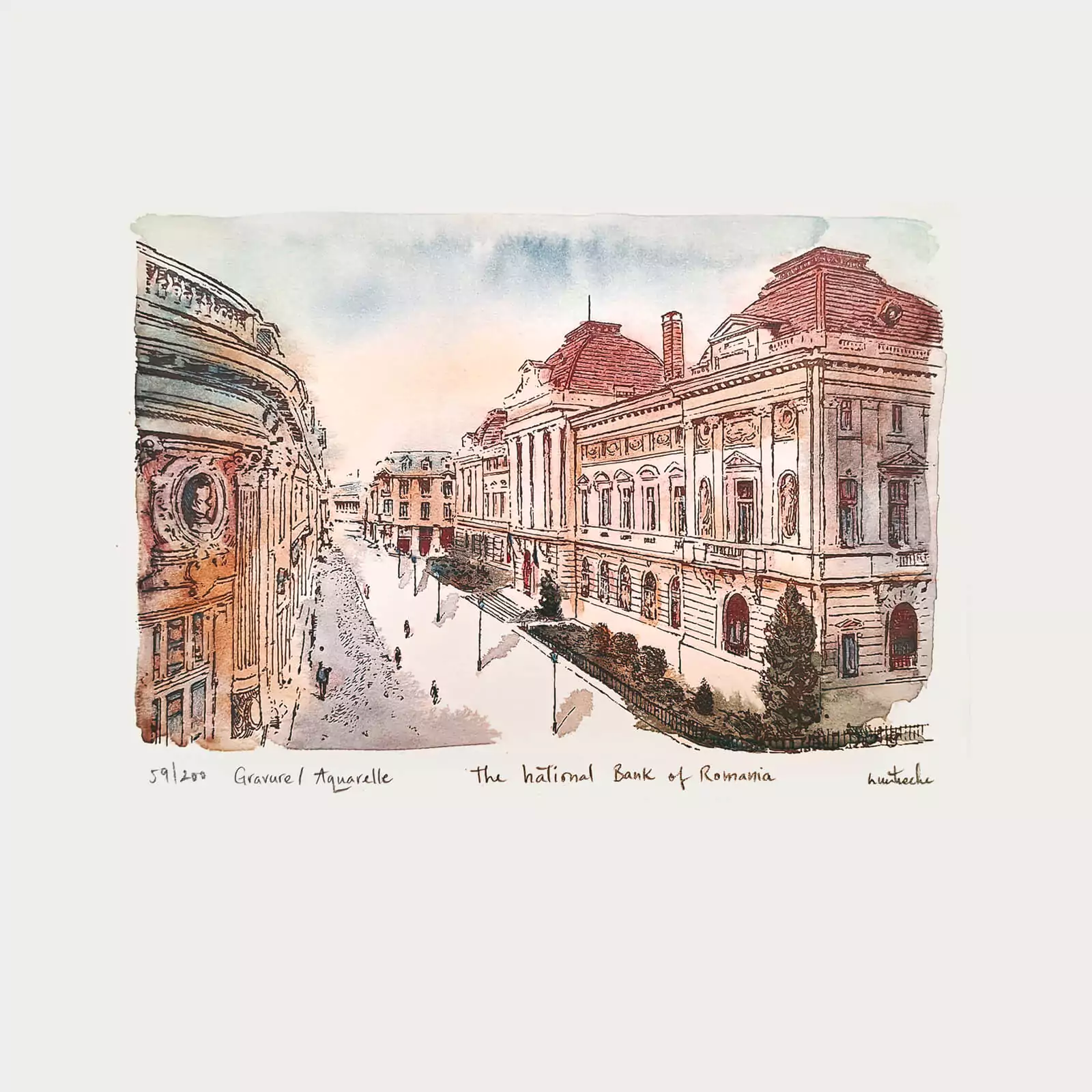 Banca Națională - gravură [1]