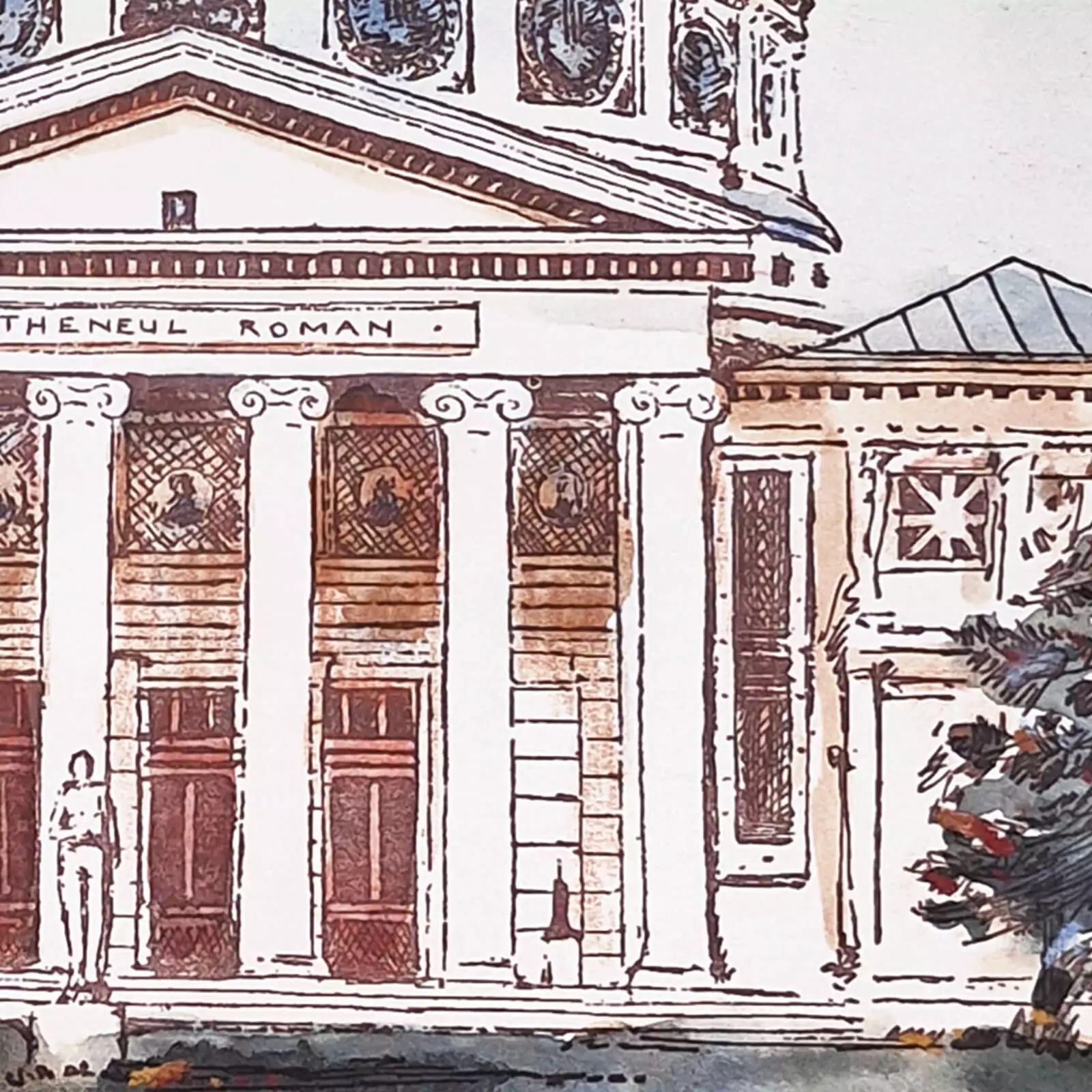 Ateneul Român - gravură [3]