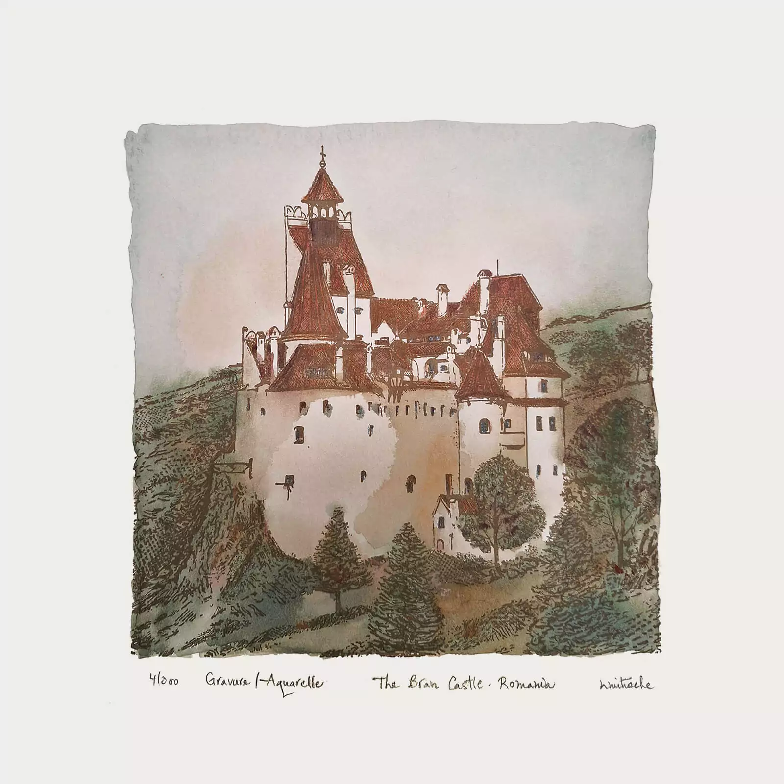 Castelul Bran - gravură [1]