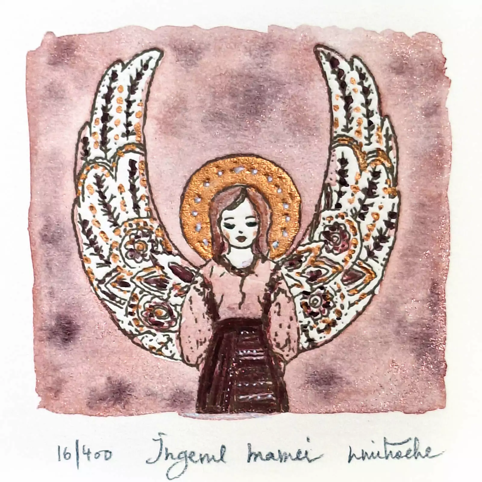 Îngerul Mamei - gravură [1]