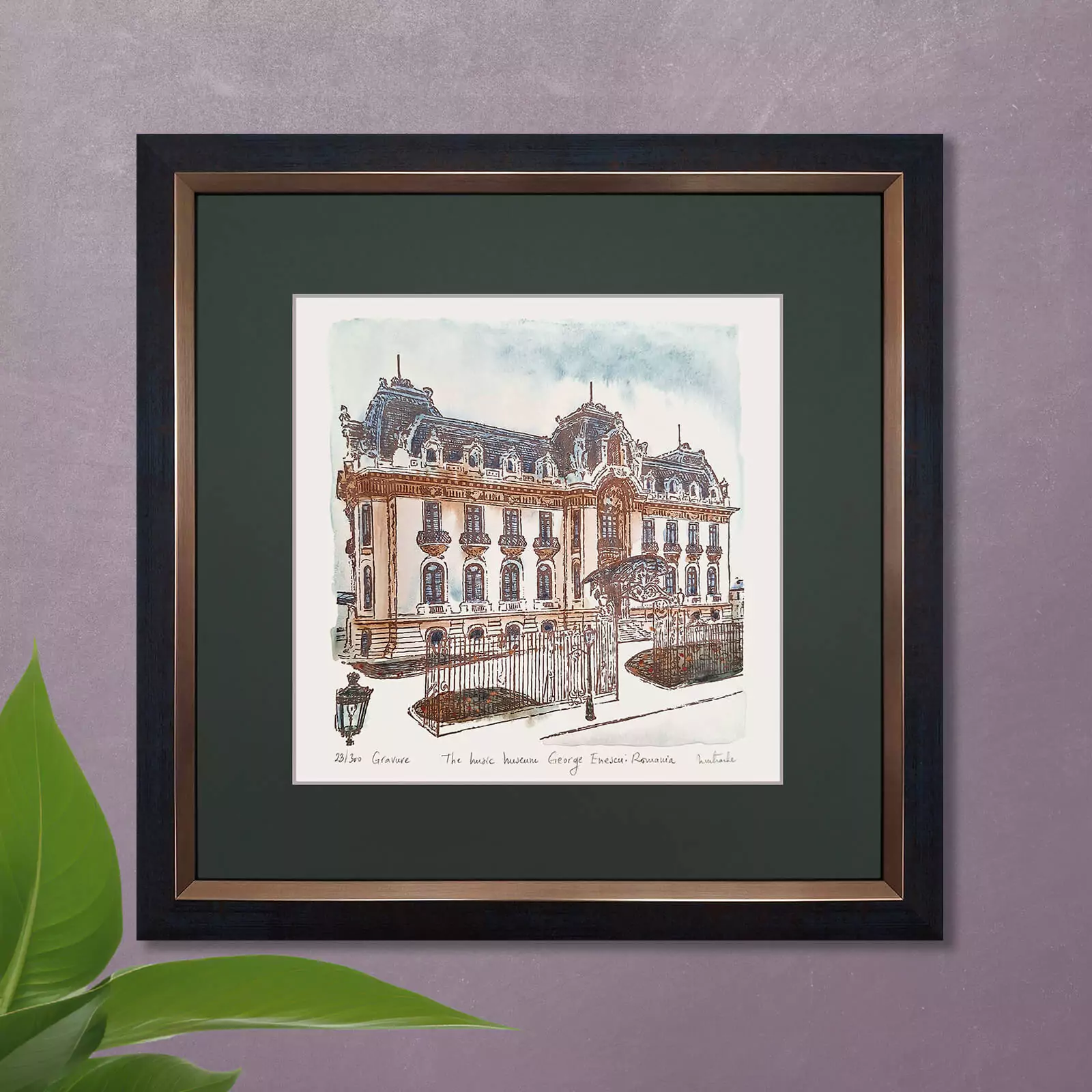 Gravuri Cadouri Corporate - Gravură Muzeul George Enescu