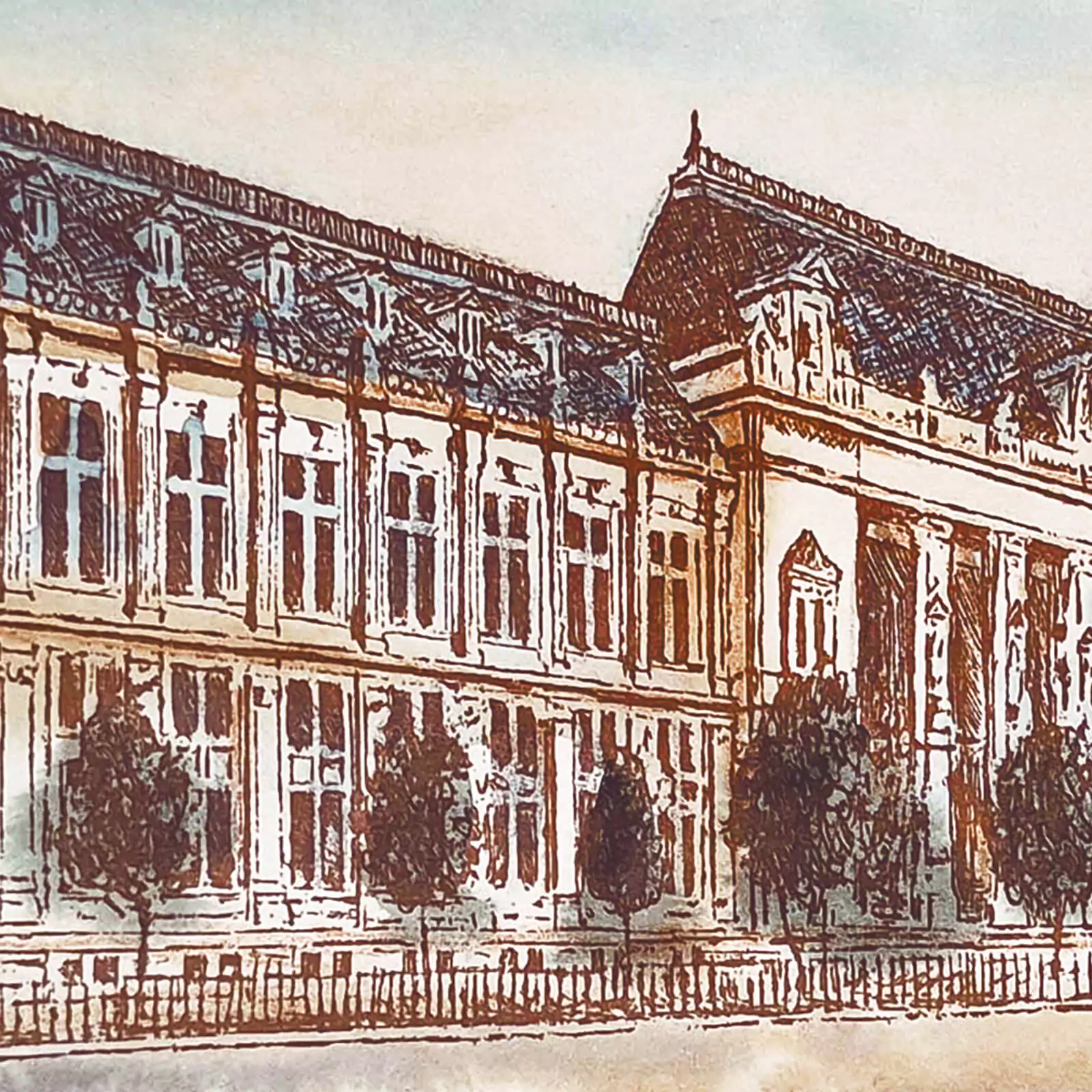 Palatul de Justiție - gravură [2]
