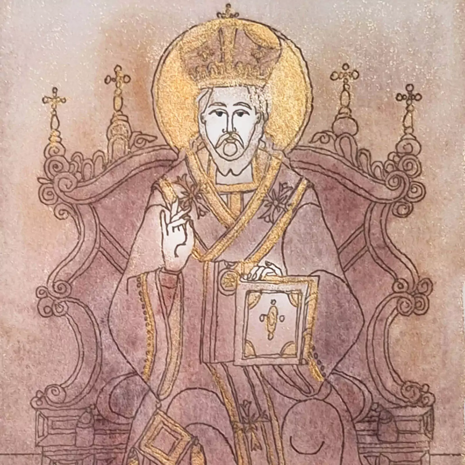 Icoană ortodoxă cu Sfântul Nicolae [2]