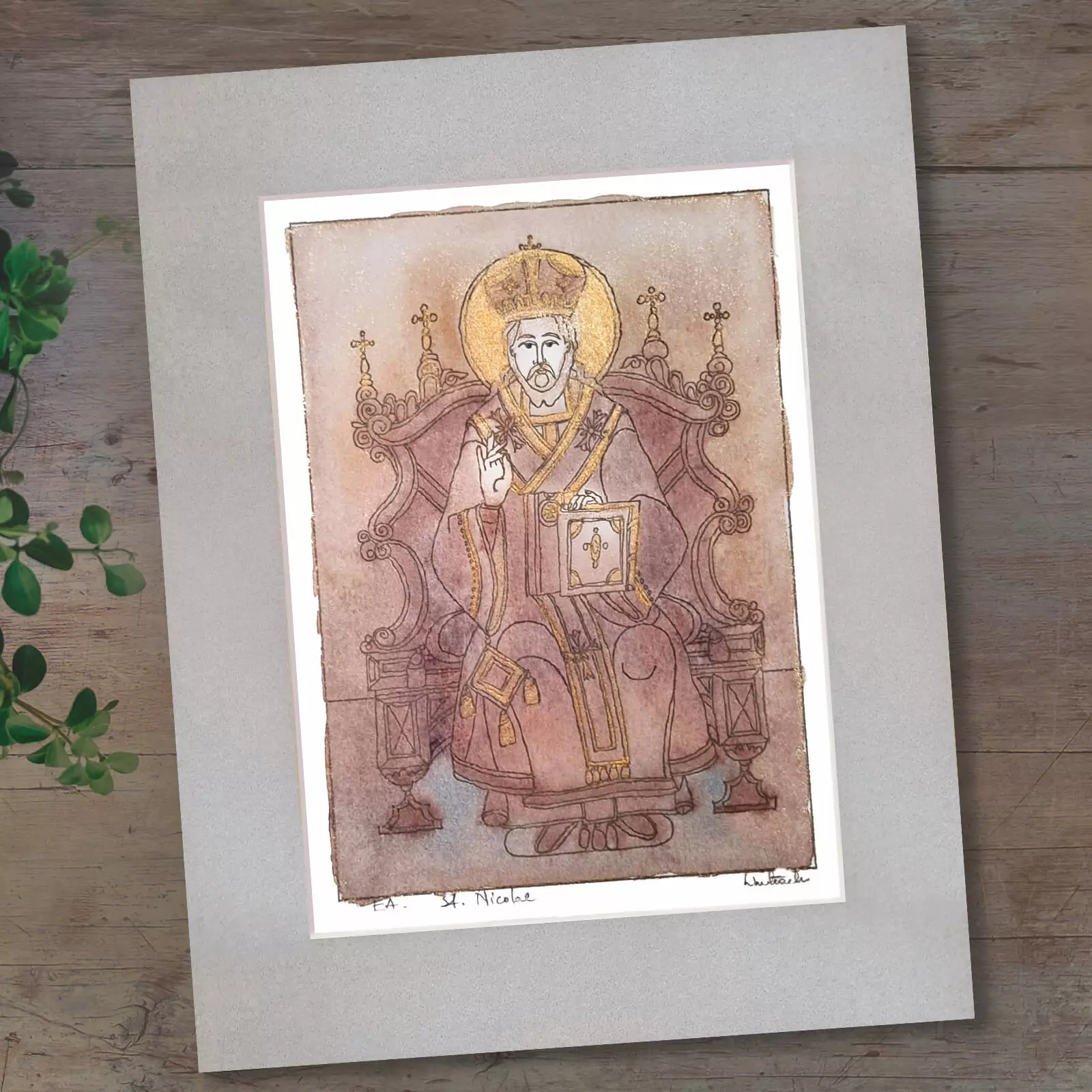 Icoană ortodoxă cu Sfântul Nicolae [3]
