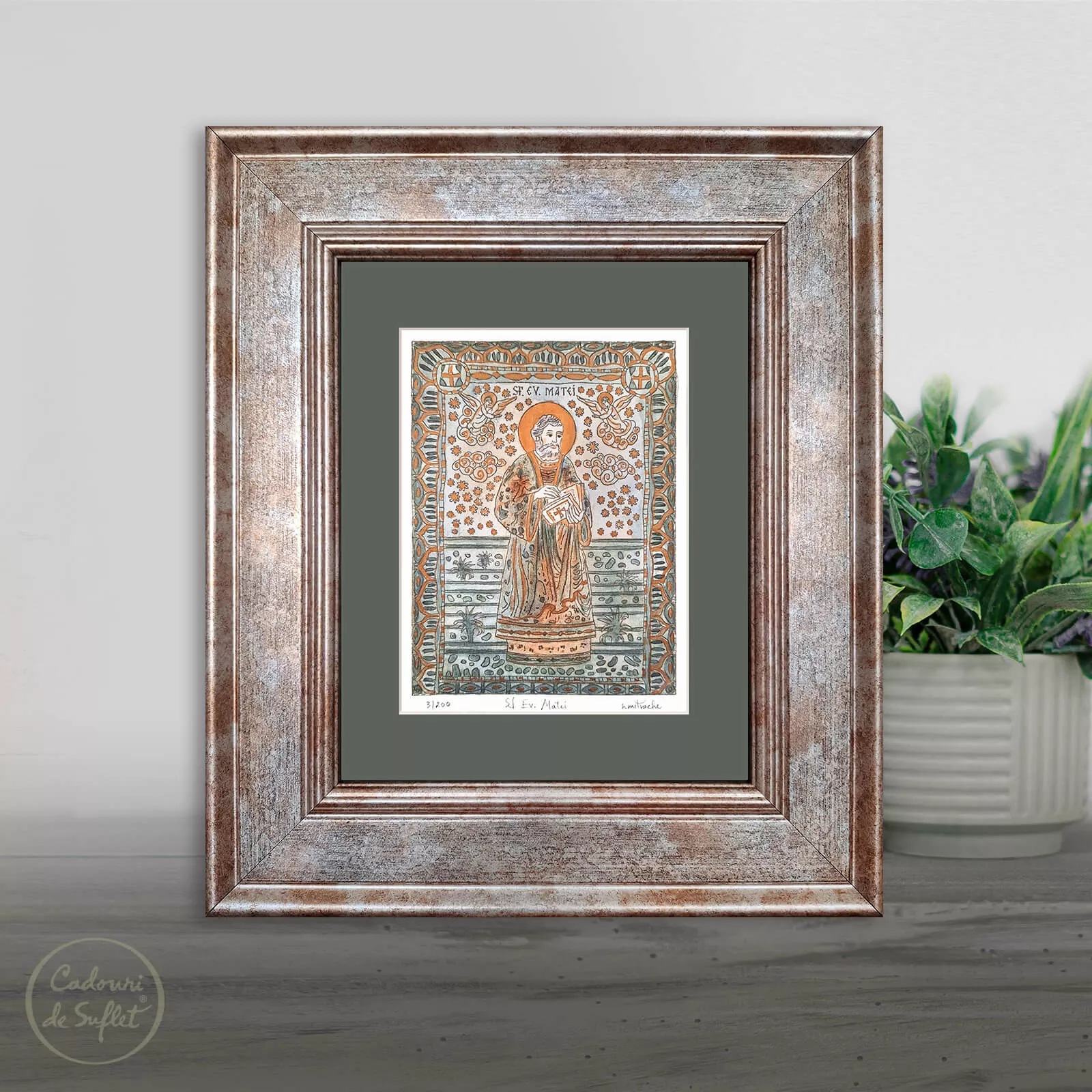 Icoane Ortodoxe - Icoană ortodoxă Sfântul Matei