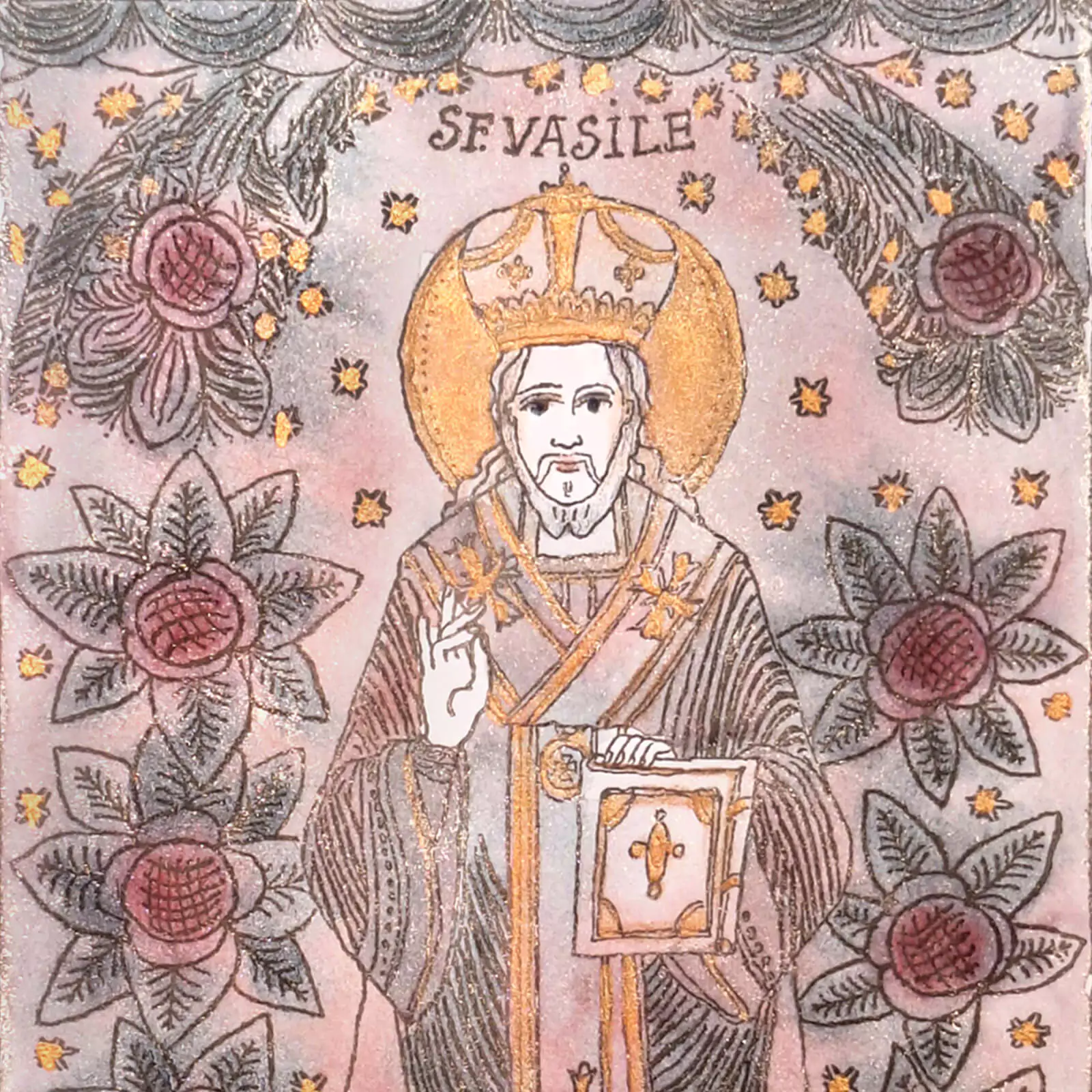 Icoană ortodoxă Sfântul Vasile [2]