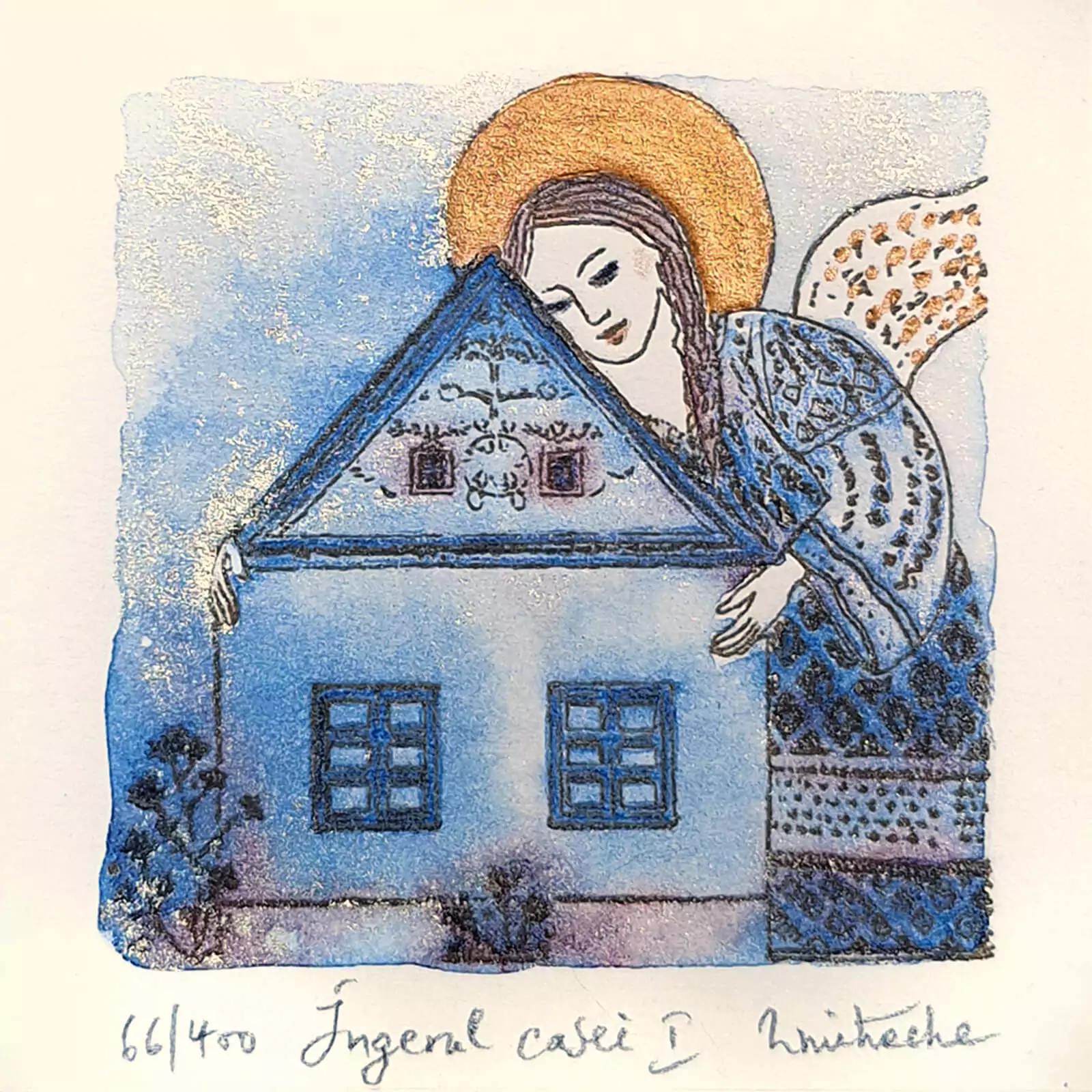 Îngerul Casei I - gravură [1]