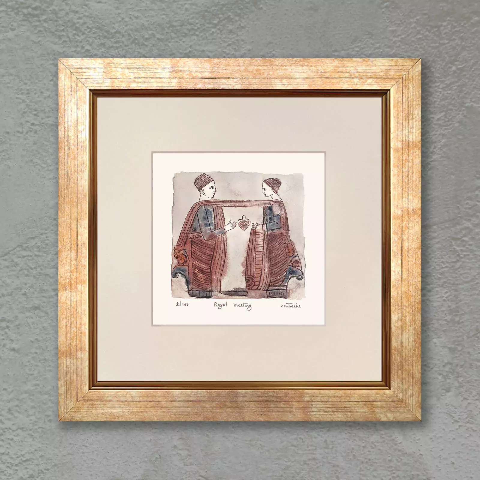 Cadouri Ilustrații - Ilustrație Întâlnire Regală