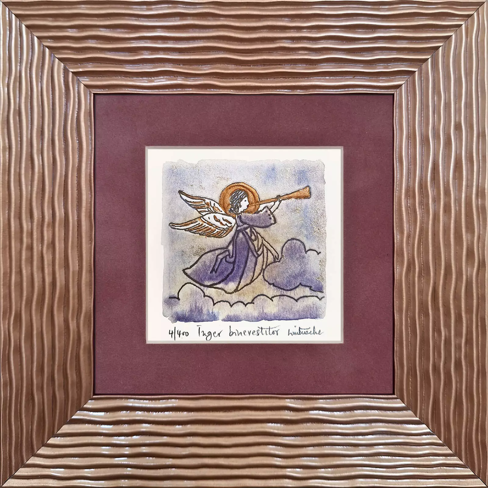 Tablouri cu Îngeri - Înger binevestitor - gravură