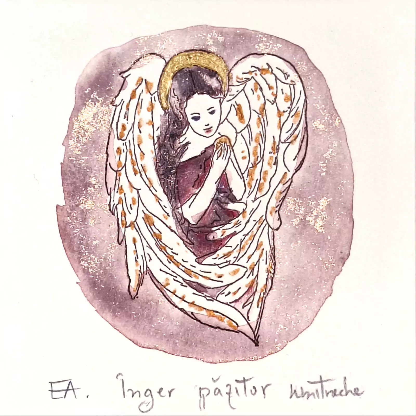 Înger păzitor - gravură [1]