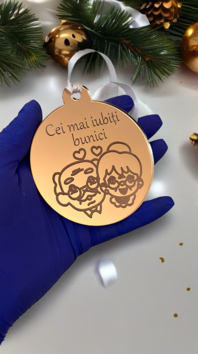 Glob personalizat “Cei mai iubiți bunici” – plexiglass [1]