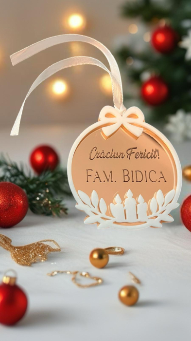 Glob personalizat Crăciun „Fam. [Nume]” [1]