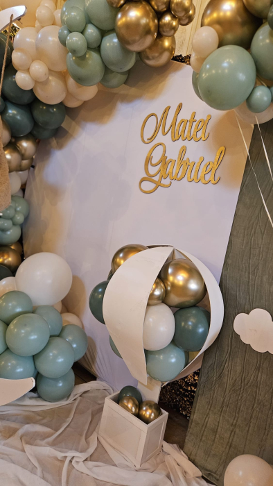 Nume din lemn personalizate pentru panouri foto și baloane - Pret 1 NUME [4]