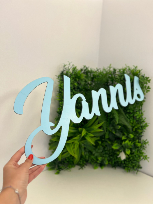 Nume din Lemn Personalizat- Pret 1 NUME [3]