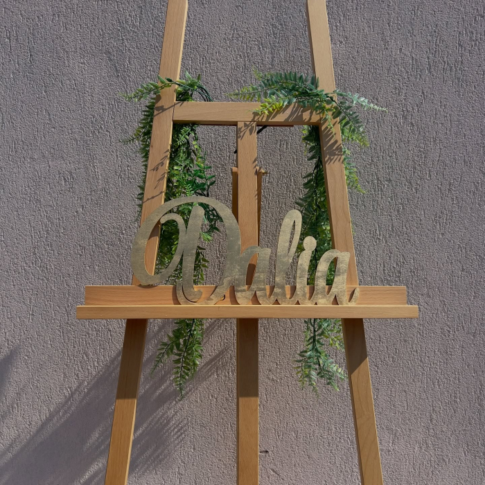 Nume din lemn personalizate pentru panouri foto și baloane - Pret 1 NUME [6]