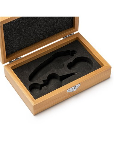 Set 3 accesorii de vin in cutie de lemn [4]