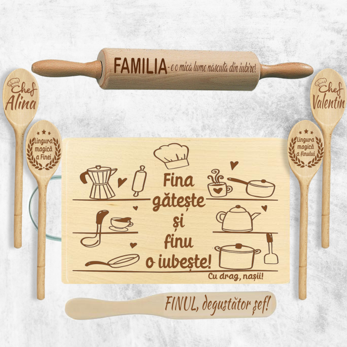 Set cadou Fini „Fina gătește și finul o iubește” ❤️ [1]