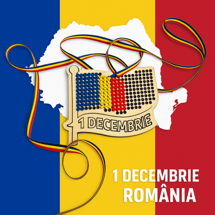Steag de cusut din lemn „1 Decembrie” – activitate educativă pentru copii [1]