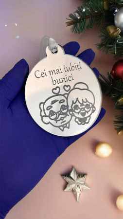 Glob personalizat “Cei mai iubiți bunici” – plexiglass [1]