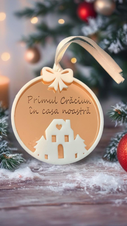 Globuri Crăciun - Glob personalizat „Primul Crăciun în casa noastră”