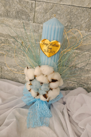 Nunta/Botez - Inimioara personalizata 6 cm din plexiglass oglinda pentru lumanare botez