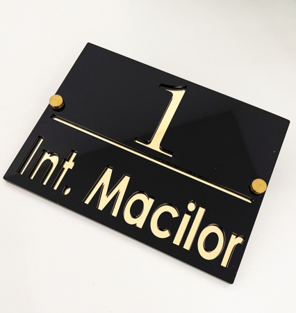 Număr de casă personalizat – Design elegant și vizibilitate perfectă [1]