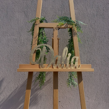 Nume din lemn personalizate pentru panouri foto și baloane - Pret 1 NUME [5]