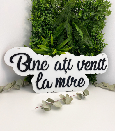 Nunta/Botez - Panou decorativ “Bine ați venit la mire” – Decor elegant pentru o nuntă de poveste