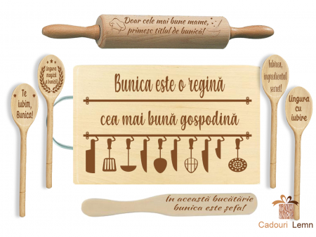 Seturi bucătărie - Set cadou pentru bunica – "Bunica este o Regină"